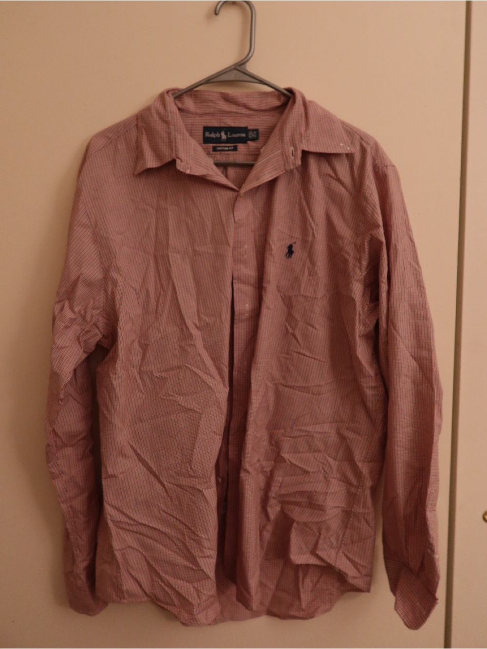 Ralph Lauren Men’s Light Pink Striped Shirt Jacket
